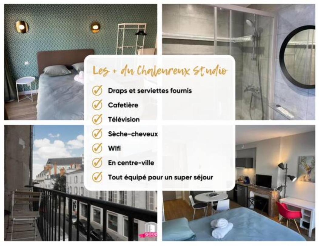 Chaleureux Studio * Neuf * Hypercentre * Wifi * Apartamento Orléans Exterior foto