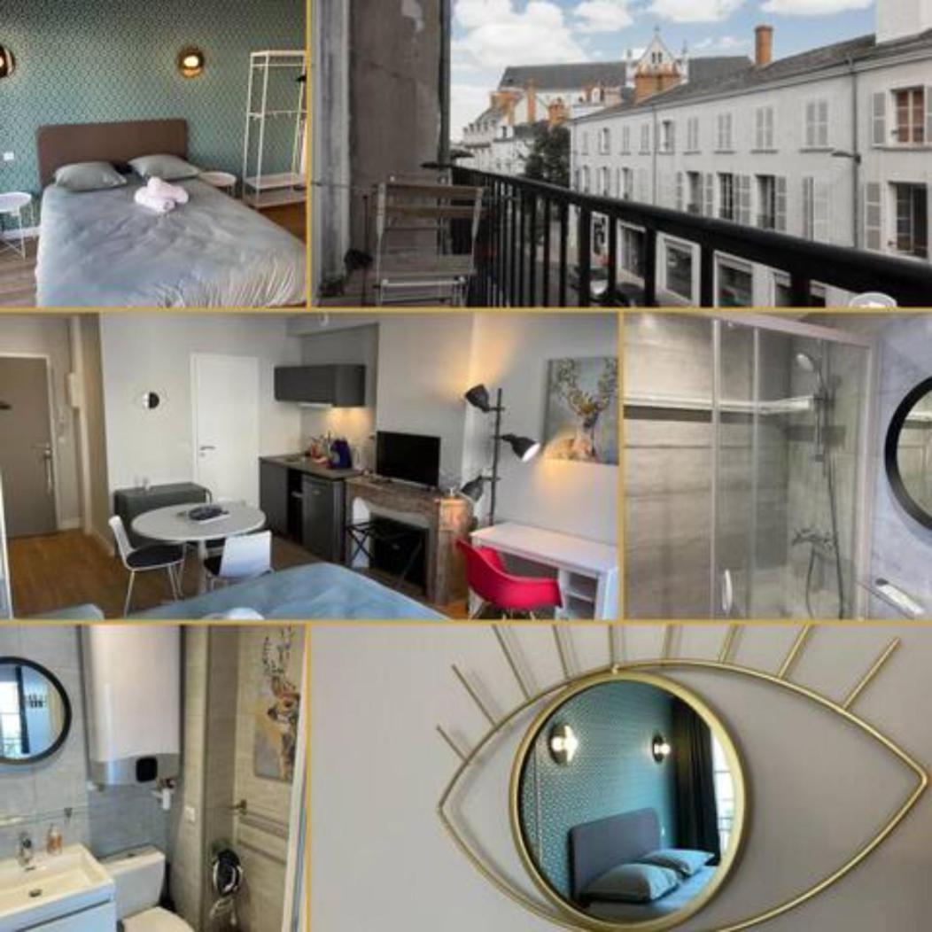 Chaleureux Studio * Neuf * Hypercentre * Wifi * Apartamento Orléans Exterior foto
